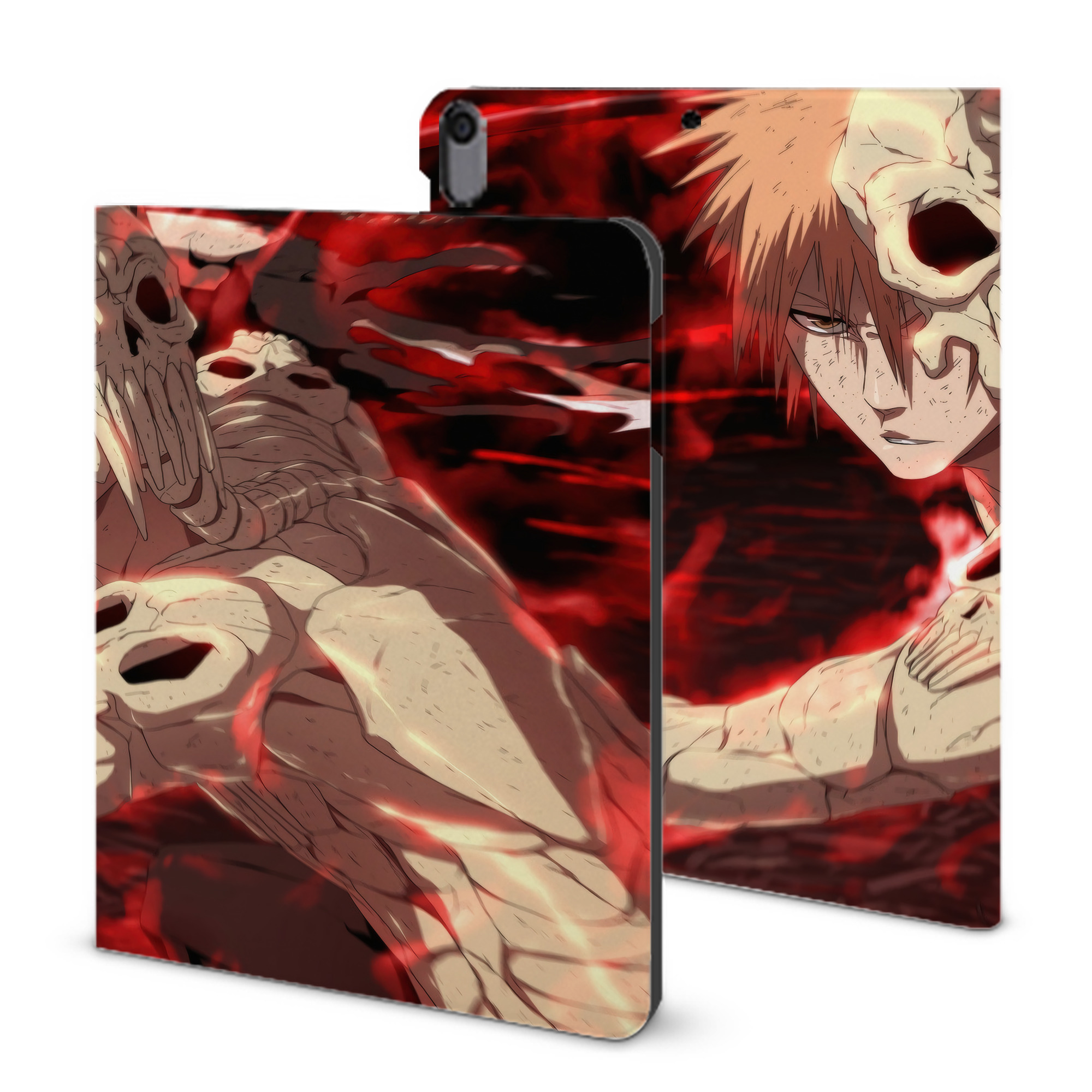 （画像用） ブリーチ BLEACH IPad ケース ブック型 PUレザー TPU 耐衝撃 軽量 薄型 ペン収納なし 全面保護 IPad 各モデル対応